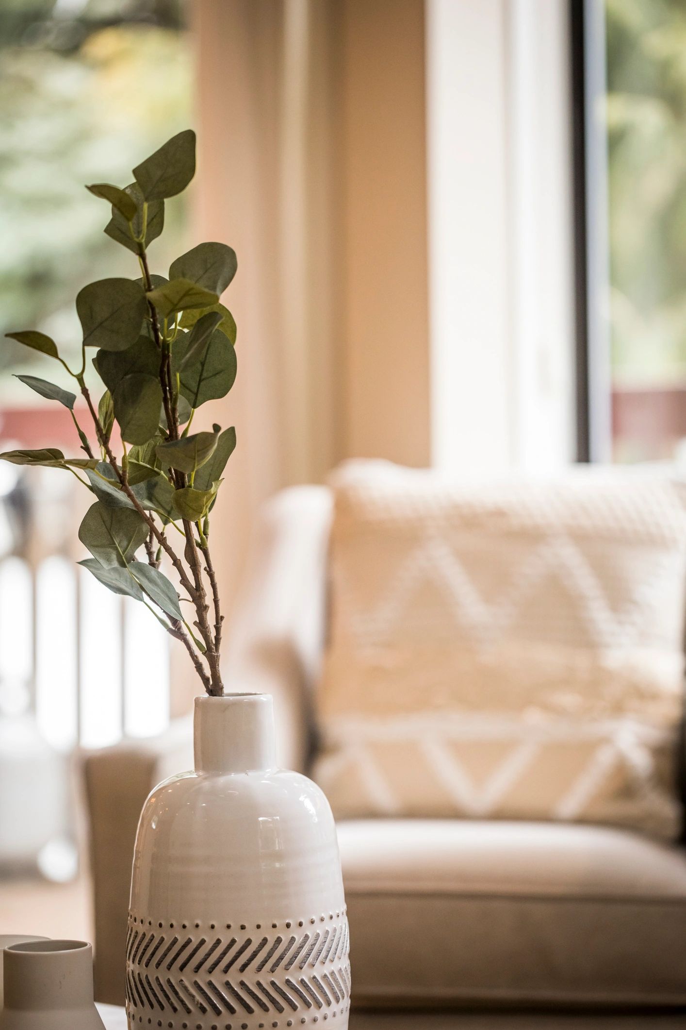 Refined interior material palette