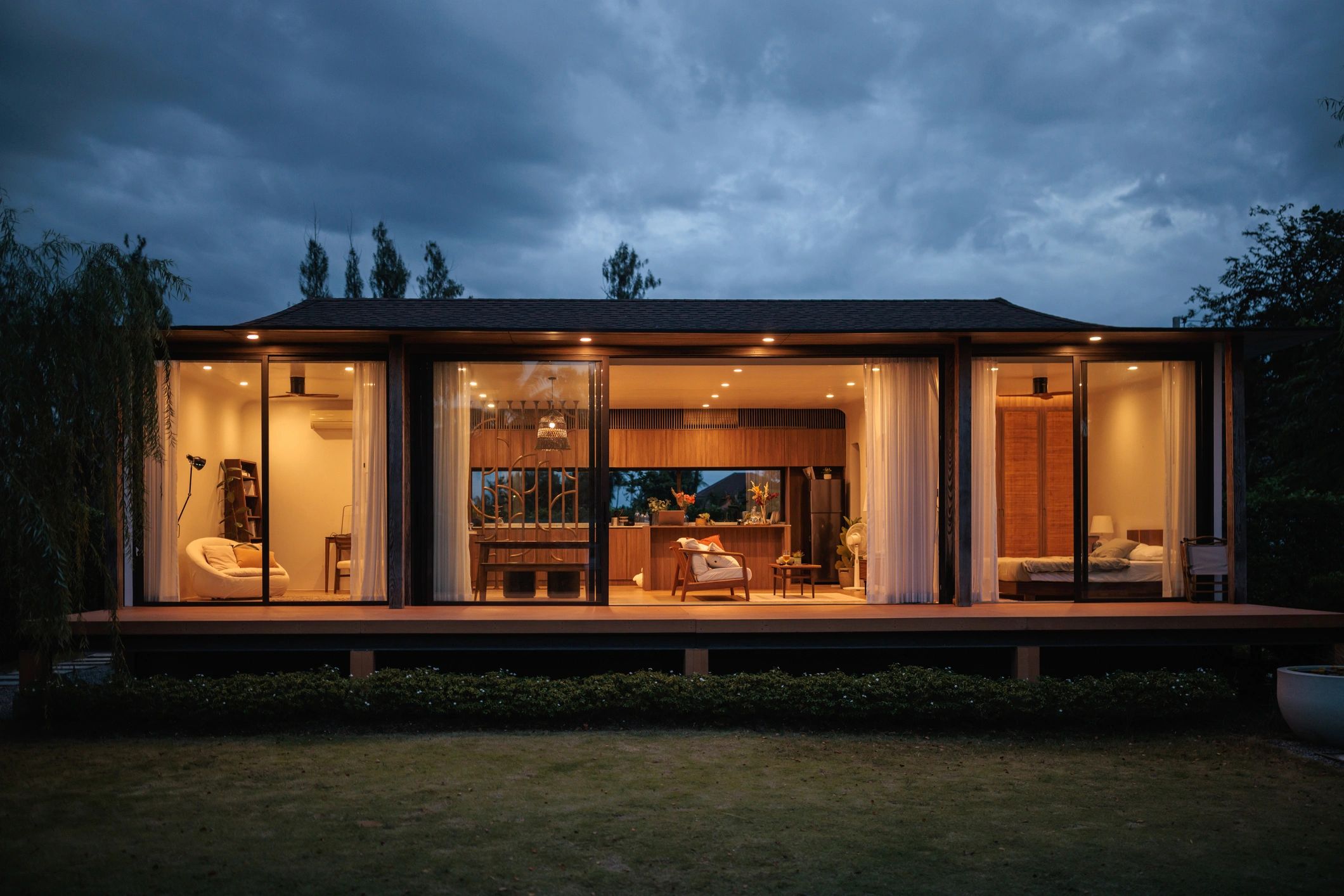 Architectural luxury residence exterior